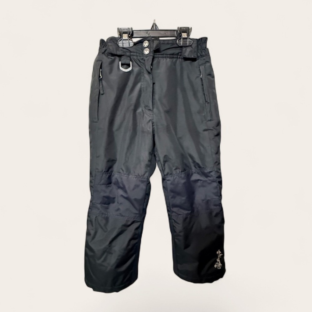 32 Degrees Weatherproof Girls Snow Pants Black with Knee Reinforcement XS 5/6